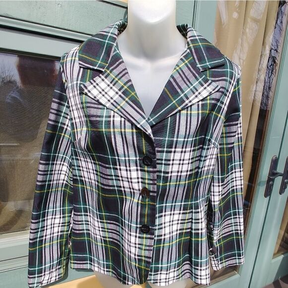 Paper Doll Productions Preppy Tartan Plaid Jacket - Picture 1 of 8